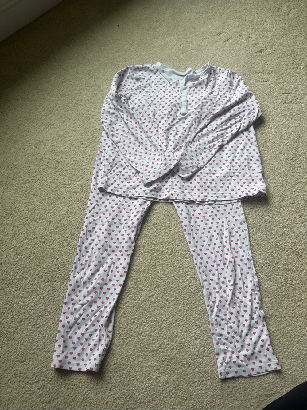 Women’s Roller Rabbit Pink Heart pajama set. Size XS.